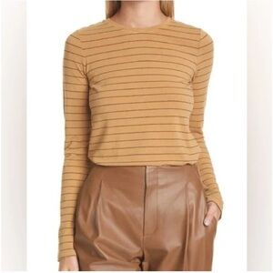 Vince knit Striped Long Sleeve Top